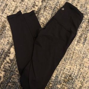 Lululemon Wonder Under High Rise Black Leggings